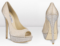 Jimmy Choo Miu Miu Crystal Heel Sandals