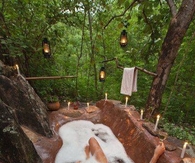 Outdoor Bath on Lake Niassa, Africa