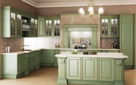 Beautiful Sage Green Kitchen