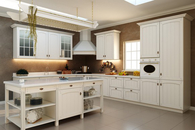 All White Country Kitchen