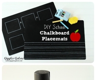 DIY School Chalkboard Placemats