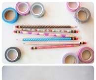 Pencils with Washi Tape