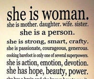 she is woman