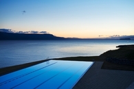 sleek and modern pool in Iceland