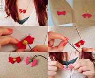 Sailor Moon bow necklace