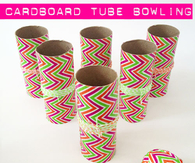 Cardboard Tube Bowling