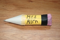 Toilet paper tube pencil