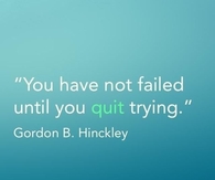 You Have Not Failed