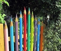 Colored Pencil Fence
