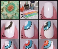 DIY Floral Nails