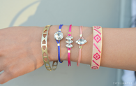 Rhinestone Cord Bracelet