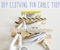 DIY Clothing Pin Cable Toy