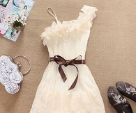 Pretty White Summer Dress Off Shoulder
