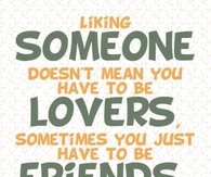 liking someone