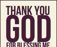 Thank you God
