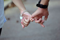 Holding pinkies