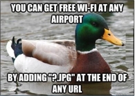 How to get free airport wifi