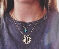 Monogram necklace