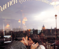 Coffeehouse kiss