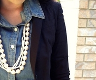 Denim and pearls