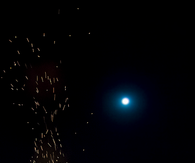 Blue moon bonfire