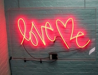 Love me neon sign