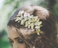 Gold leaf hairpiece