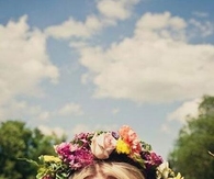 Flowers in her hair