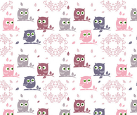 Girly owl pattern