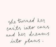 Dreams Into Plans