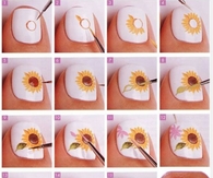 Sunflower Nails