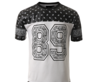 Number '89' Paisley Longline Jersey T-Shirt