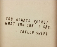 You Always Regret