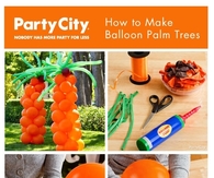 DIY Balloon Palm Trees
