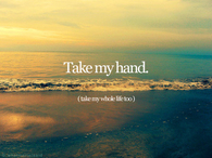 Take My Hand Take My Whole Life Too