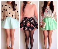 Mini skirt combination