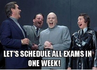 Schedule all exams
