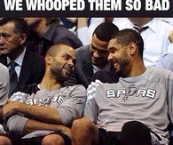 we whooped them so bad
