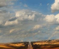 Road and clouds