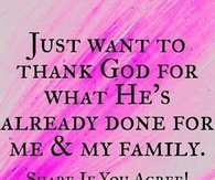 Thank you God