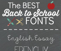 The best back to school fonts