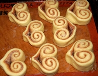 Heart Cinnamon Rolls