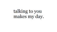 talking to you