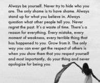 Always be yourself