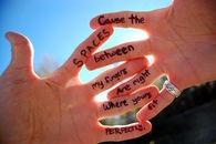The spaces between my fingers