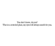 You Dont Know Do you