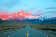 Pink mountains
