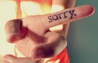 Sorry tattoo