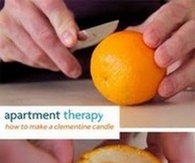 DIY Orange Candles