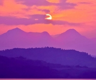 Purple country skies